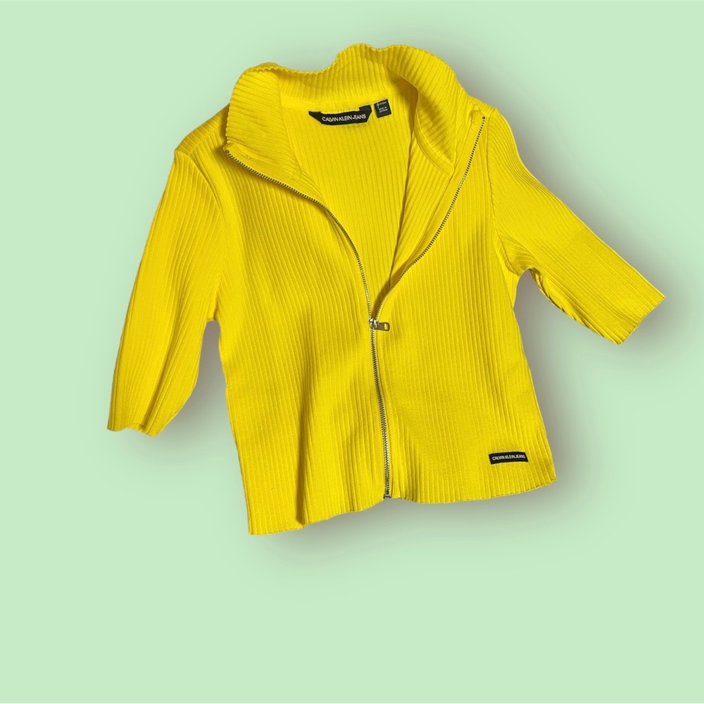 Calvin Klein Yellow Turtleneck
